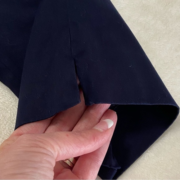 TALBOTS / Perfect Crop Navy Blue Dress Pants Size 2 - Picture 7 of 13